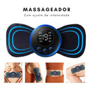 Massageador Corporal EMS Portátil Recarregável - Alívio imediato para dores e fadiga muscular