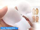 Protetor de Joanete de Silicone Ortopédico Pé Macio Confortável Par Corretor Hallux Valgus Palmilha