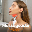 Mini Massageador Tratamento Facial Led Terapia Efeito Lifting