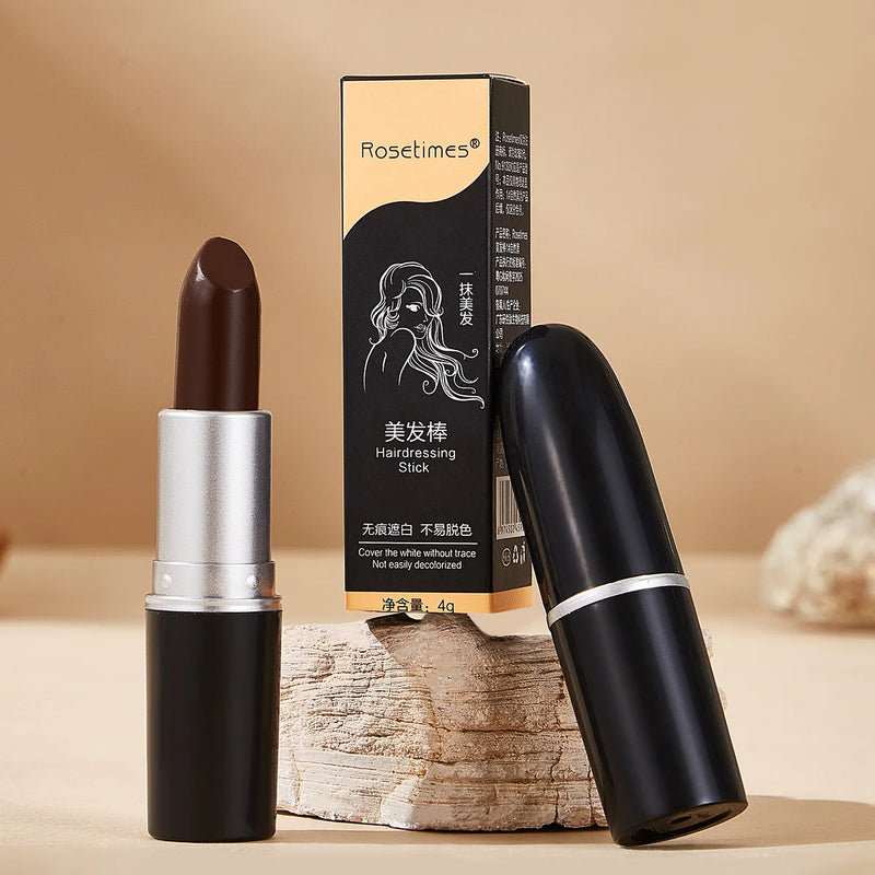 Preto marrom descartável temporário tintura de cabelo caneta batom estilo branco cobertura de cabelo coloração de cabelo tingimento giz cabelo rápido