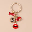 Chaveiro para Gloss - Amor coração chaveiro pingentes para bolsa diy artesanal