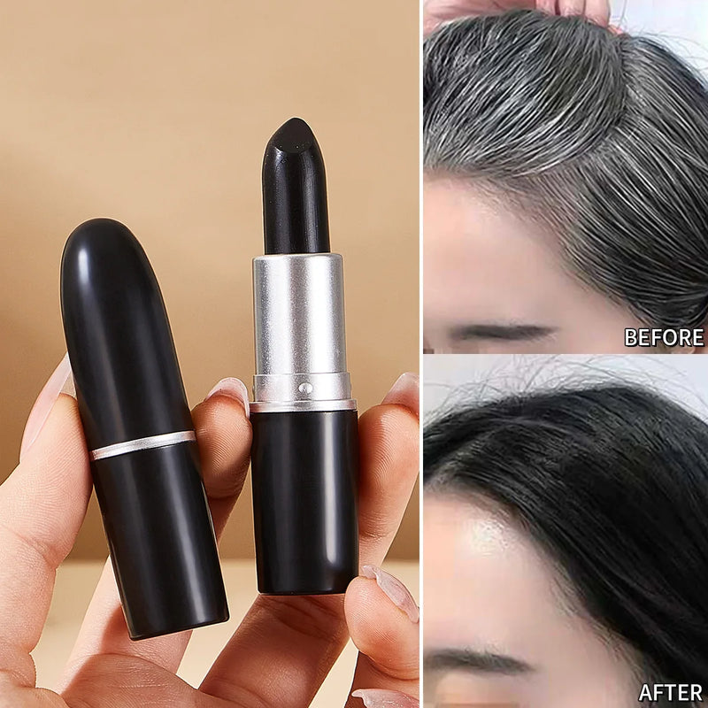 Preto marrom descartável temporário tintura de cabelo caneta batom estilo branco cobertura de cabelo coloração de cabelo tingimento giz cabelo rápido