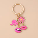 Chaveiro para Gloss - Amor coração chaveiro pingentes para bolsa diy artesanal