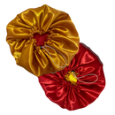 Touca de Cetim Dupla Face Ajustável + xuxinha