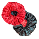 Touca de Cetim Dupla Face Ajustável + xuxinha