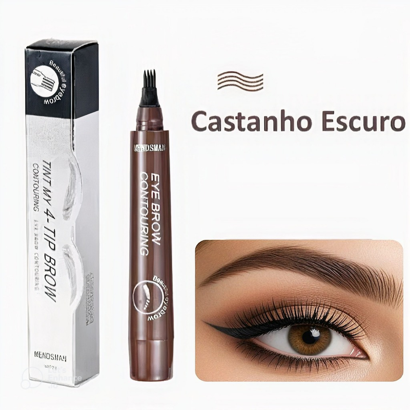 Lapis Caneta Sobrancelha Barba À Prova D 'água fio a fio Microblanding.