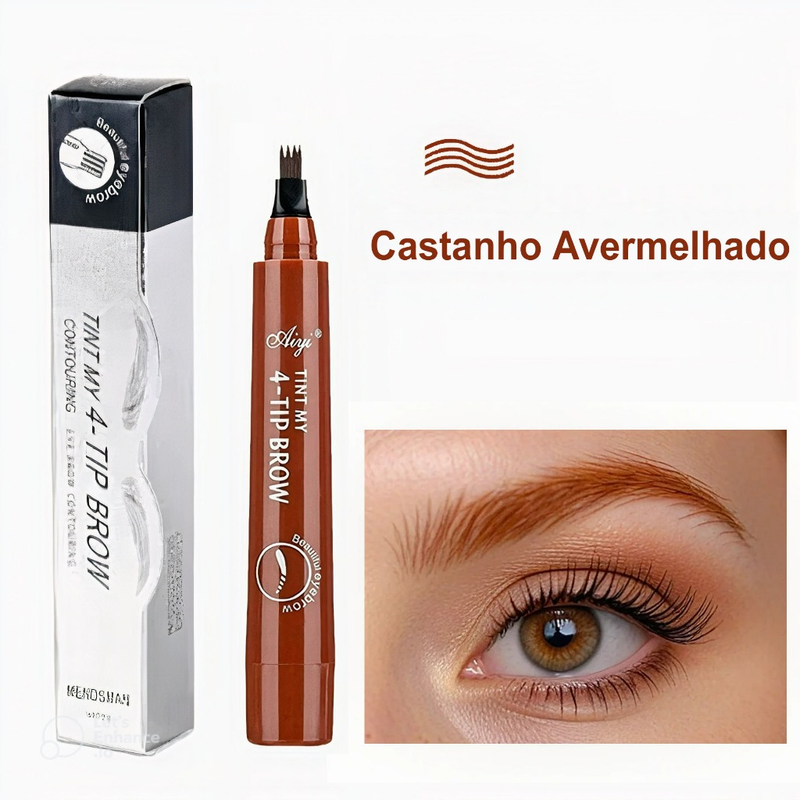 Lapis Caneta Sobrancelha Barba À Prova D 'água fio a fio Microblanding