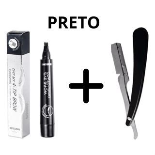 Lapis Caneta Sobrancelha Barba À Prova D 'água fio a fio Microblanding
