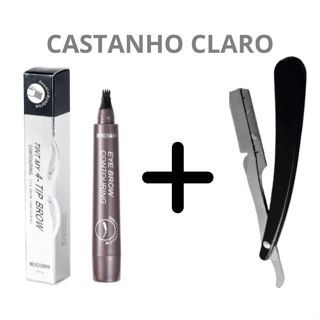 Lapis Caneta Sobrancelha Barba À Prova D 'água fio a fio Microblanding