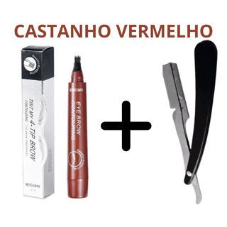 Lapis Caneta Sobrancelha Barba À Prova D 'água fio a fio Microblanding