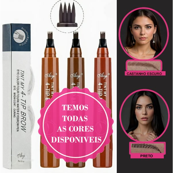 Lapis Caneta Sobrancelha Barba À Prova D 'água fio a fio Microblanding.