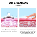 Portátil Beleza Pele Firmeza Pescoço Led Vibração Fóton Levanta A Anti-Rugas Remover Massageador