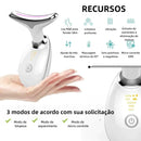 Mini Massageador Tratamento Facial Led Terapia Efeito Lifting
