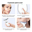 Mini Massageador Tratamento Facial Led Terapia Efeito Lifting